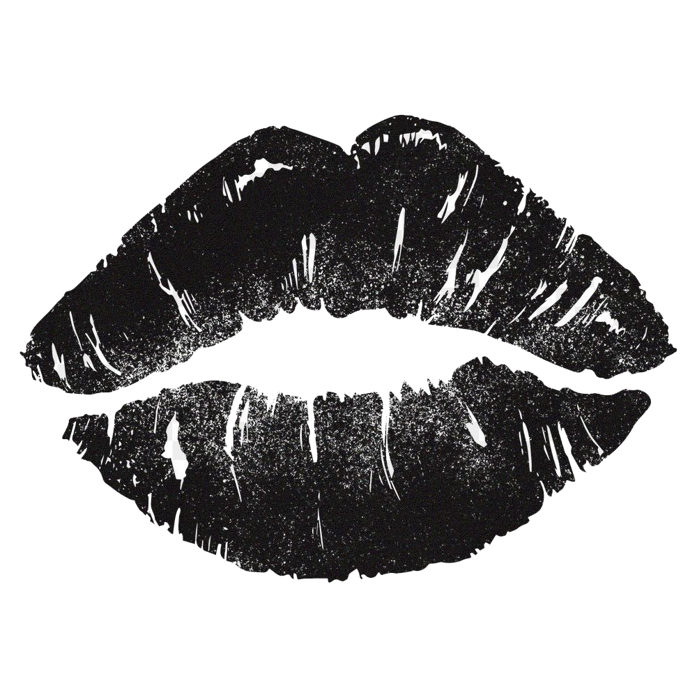 Black Lips Transparent Clipart