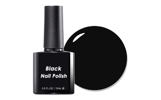 Black Nail Polish PNG