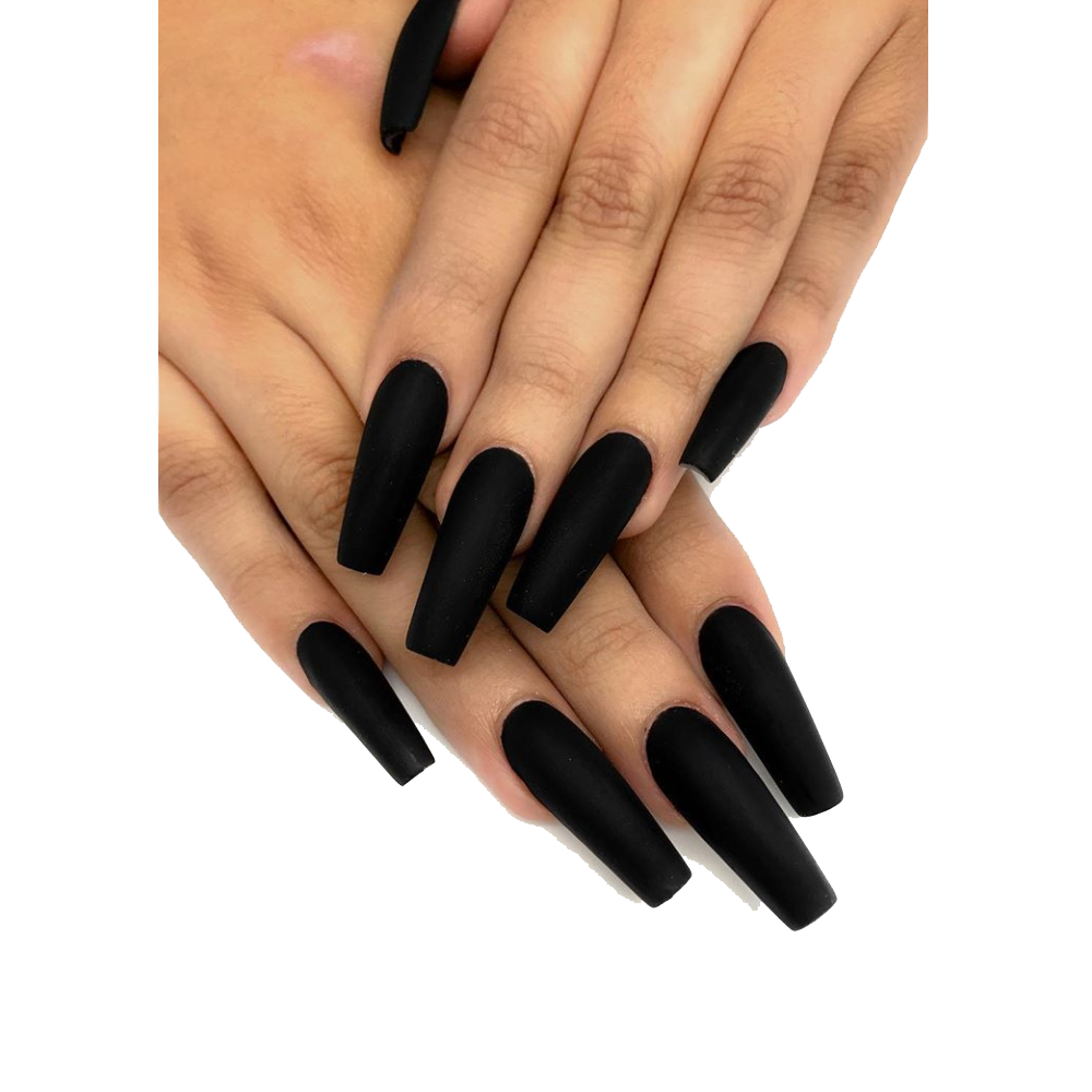 Black Nails Transparent Picture