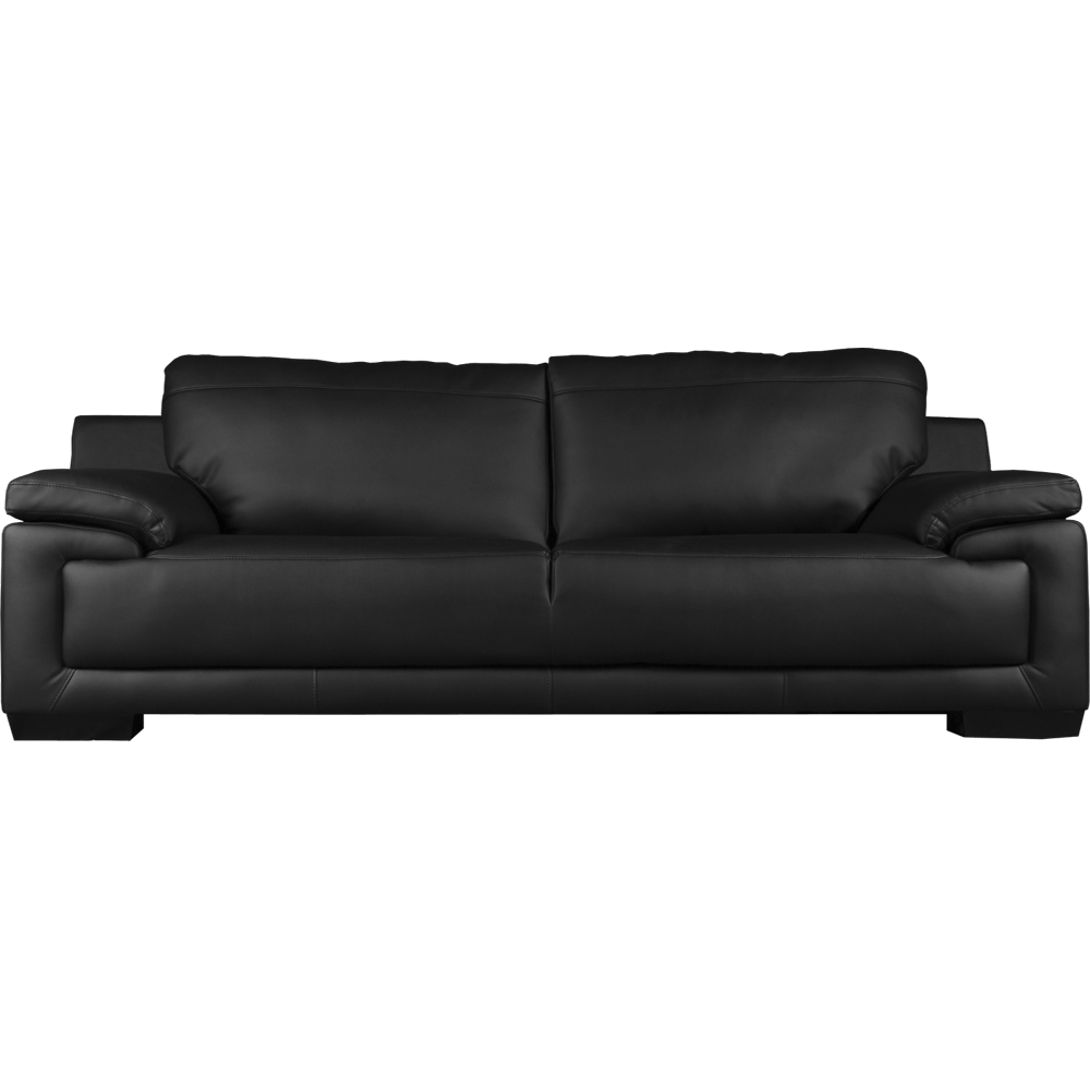 Black Sofa Transparent Clipart