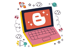 Blogger Sticker PNG