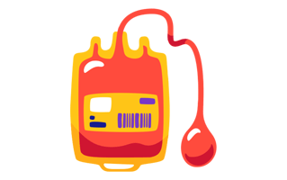 Blood Bag Free Sticker PNG