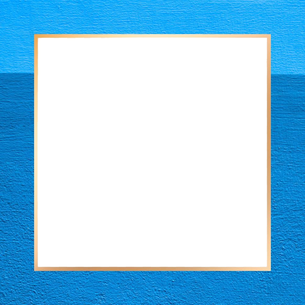 Blue Border Frame Transparent Image