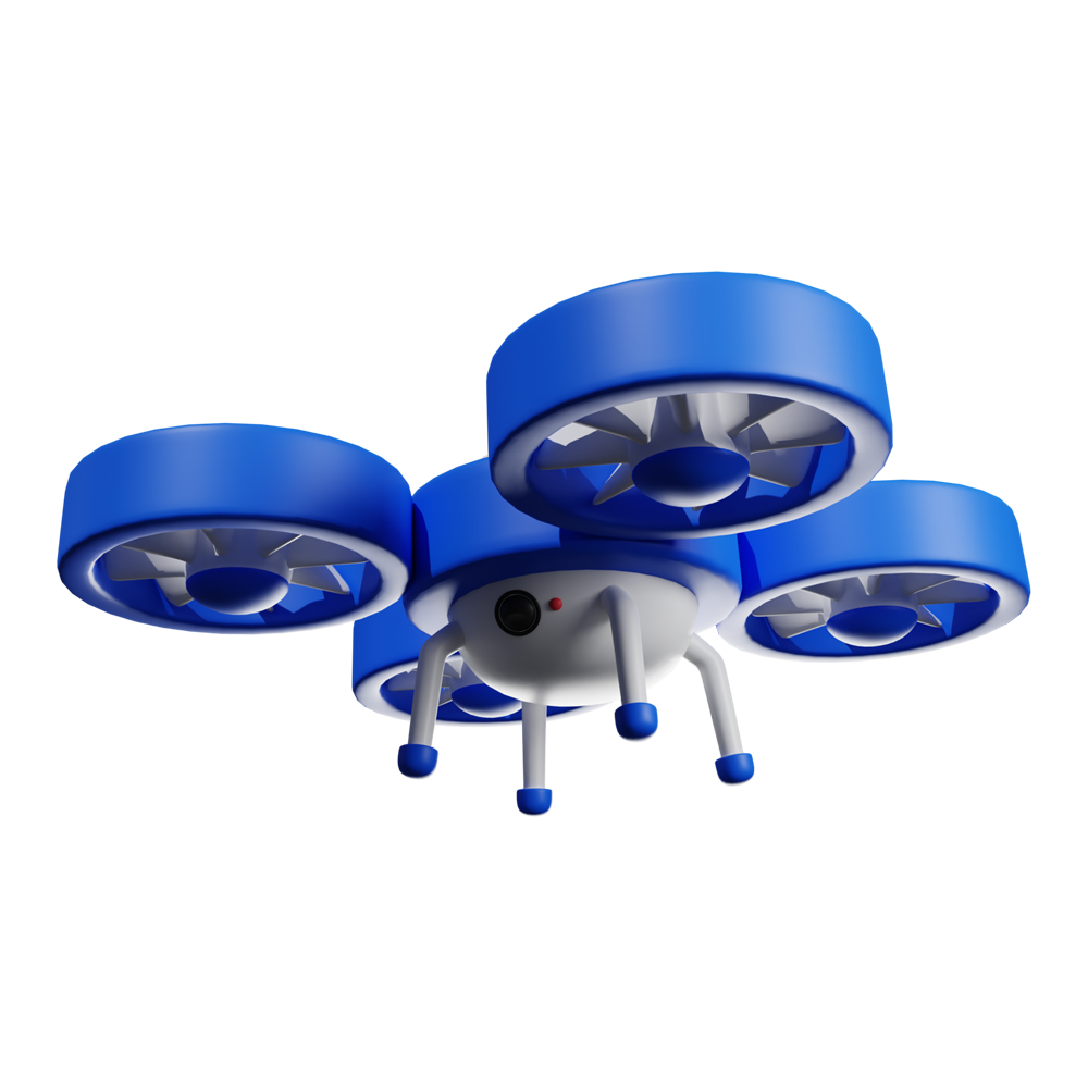 Blue Drone Transparent Picture