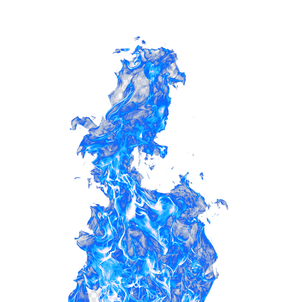 Blue Flame Transparent Picture