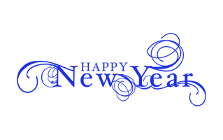 Blue New Year PNG