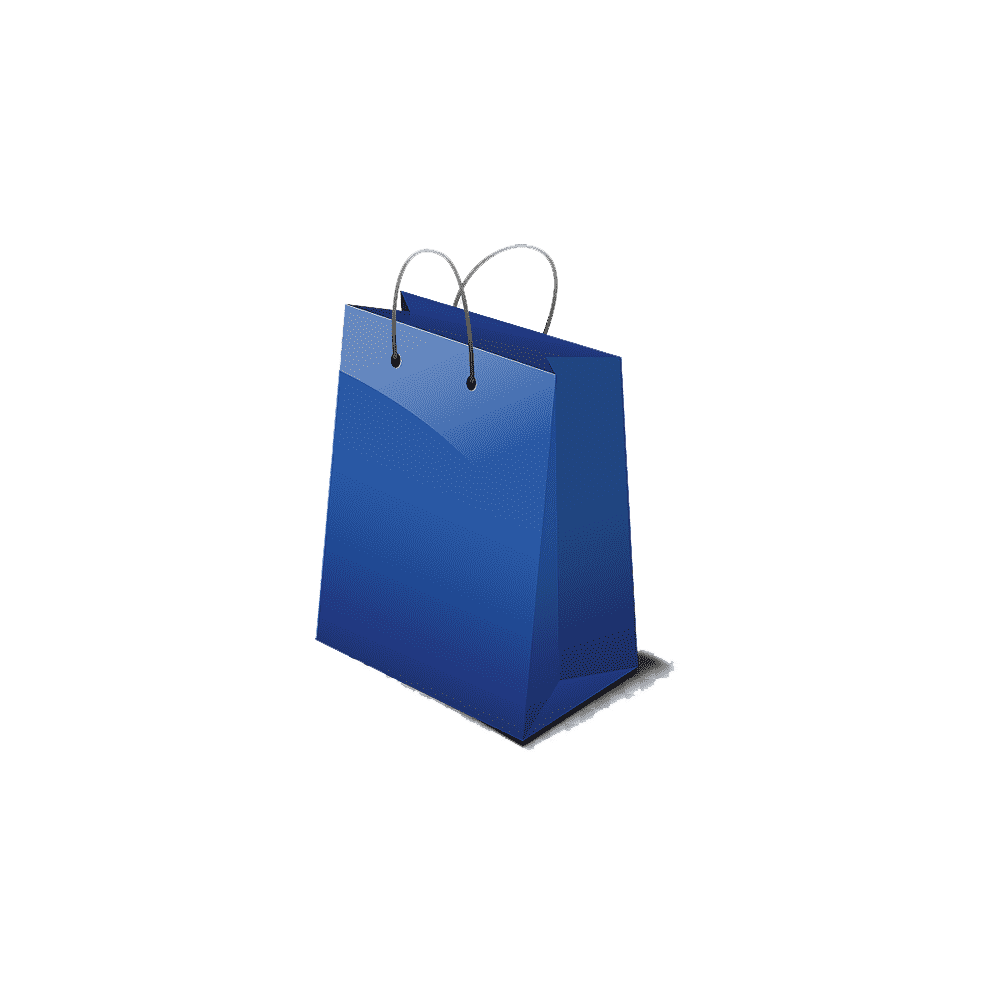Blue Paper Bag Transparent Gallery