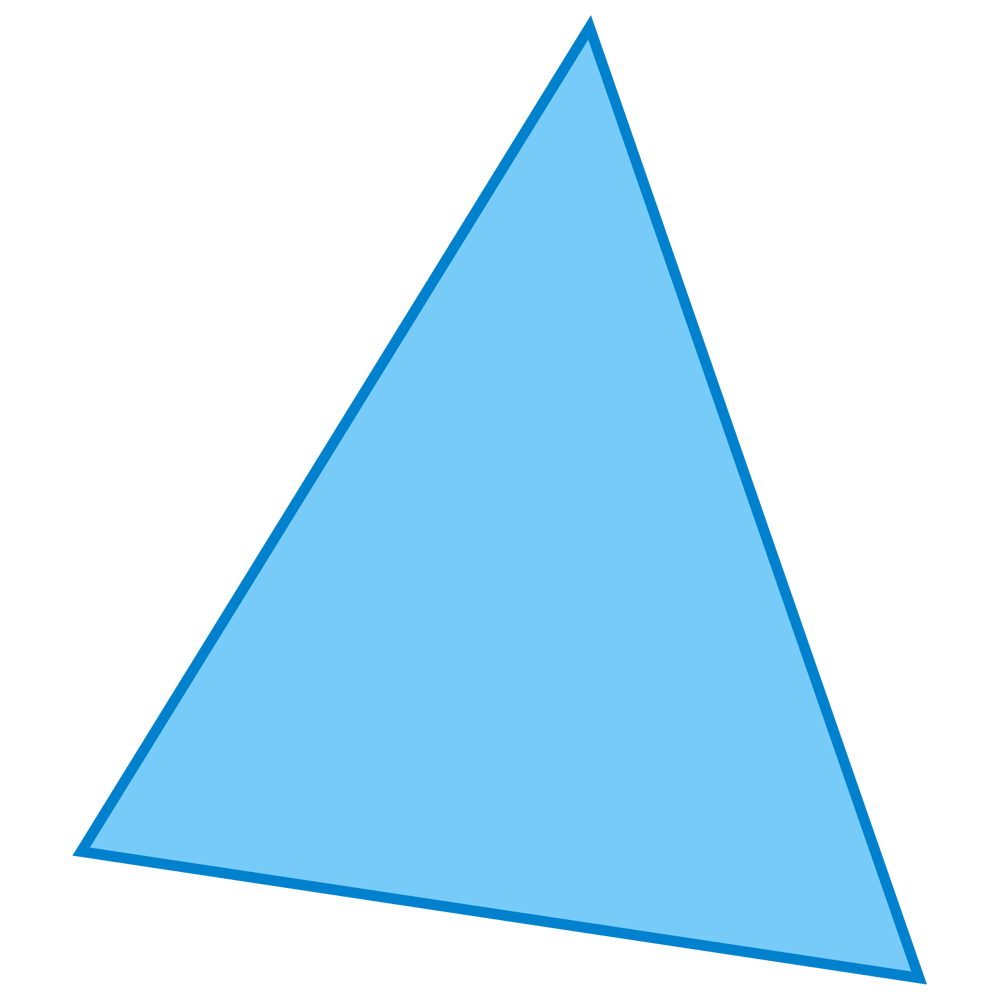 Blue Triangle Transparent Picture