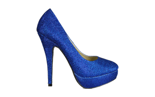 Blue Women Shoes PNG