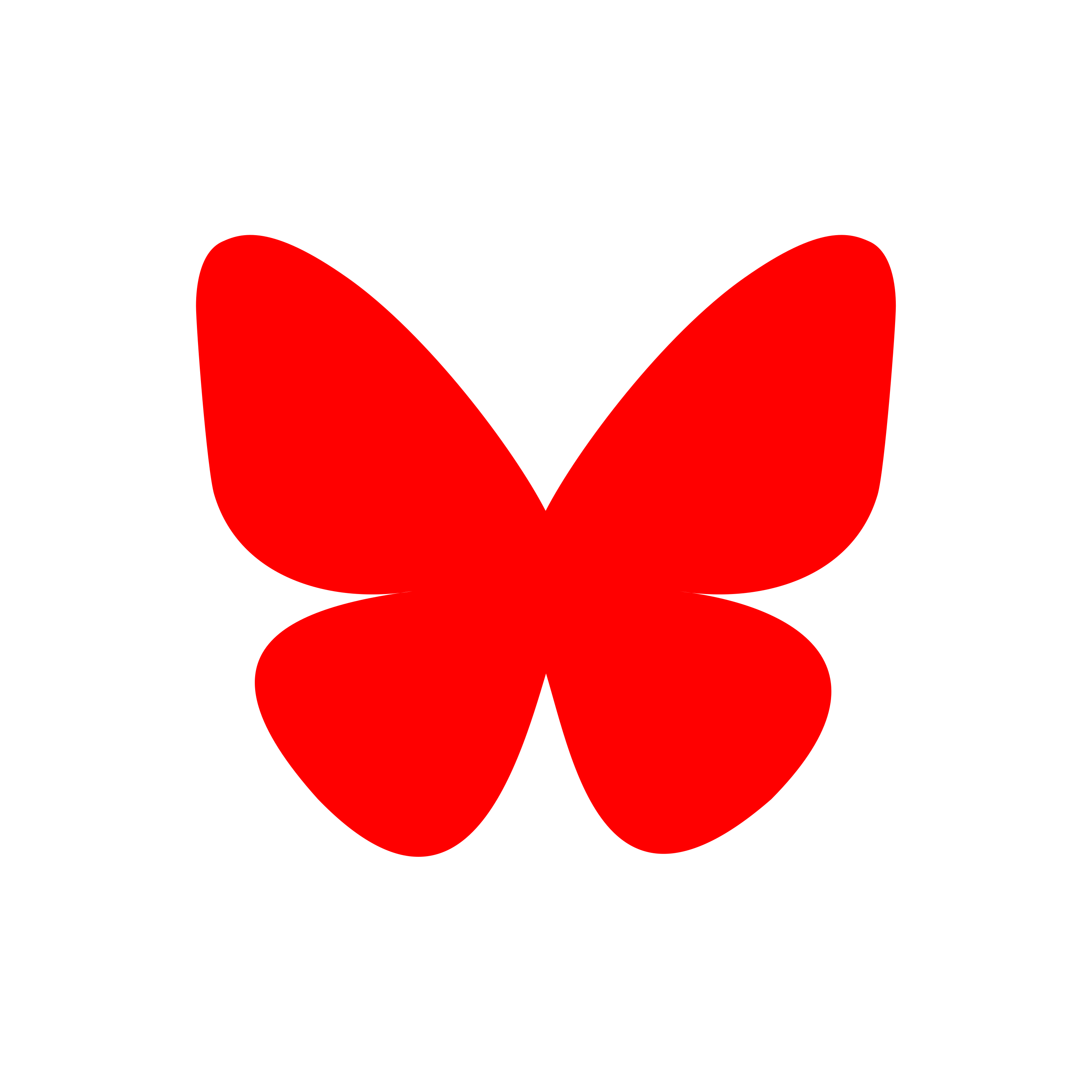 Bluesky Butterfly Logo  Transparent Photo