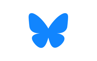 Bluesky Butterfly Logo PNG