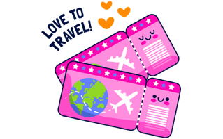 Boarding Pass Sticker PNG