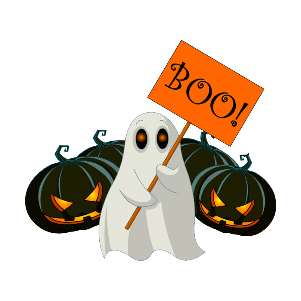 Boo Halloween Transparent Clipart