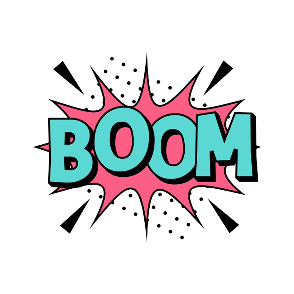 Boom Free Sticker Transparent Image
