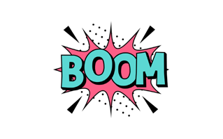 Boom Free Sticker PNG