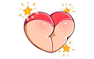 Booty Sticker PNG