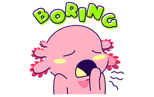 Boring Sticker PNG