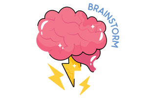 Brainstorm Sticker PNG