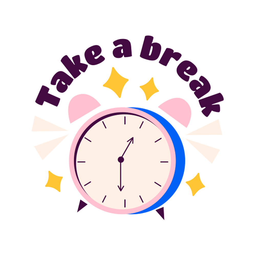 Break Time Free Sticker Transparent Picture