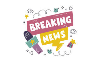 Breaking News Sticker PNG