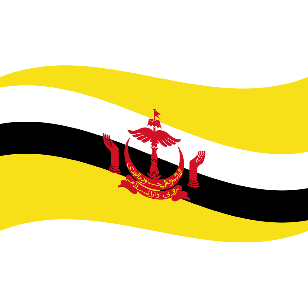 Brunei Flag Transparent Clipart