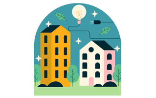 Buildings Sticker PNG