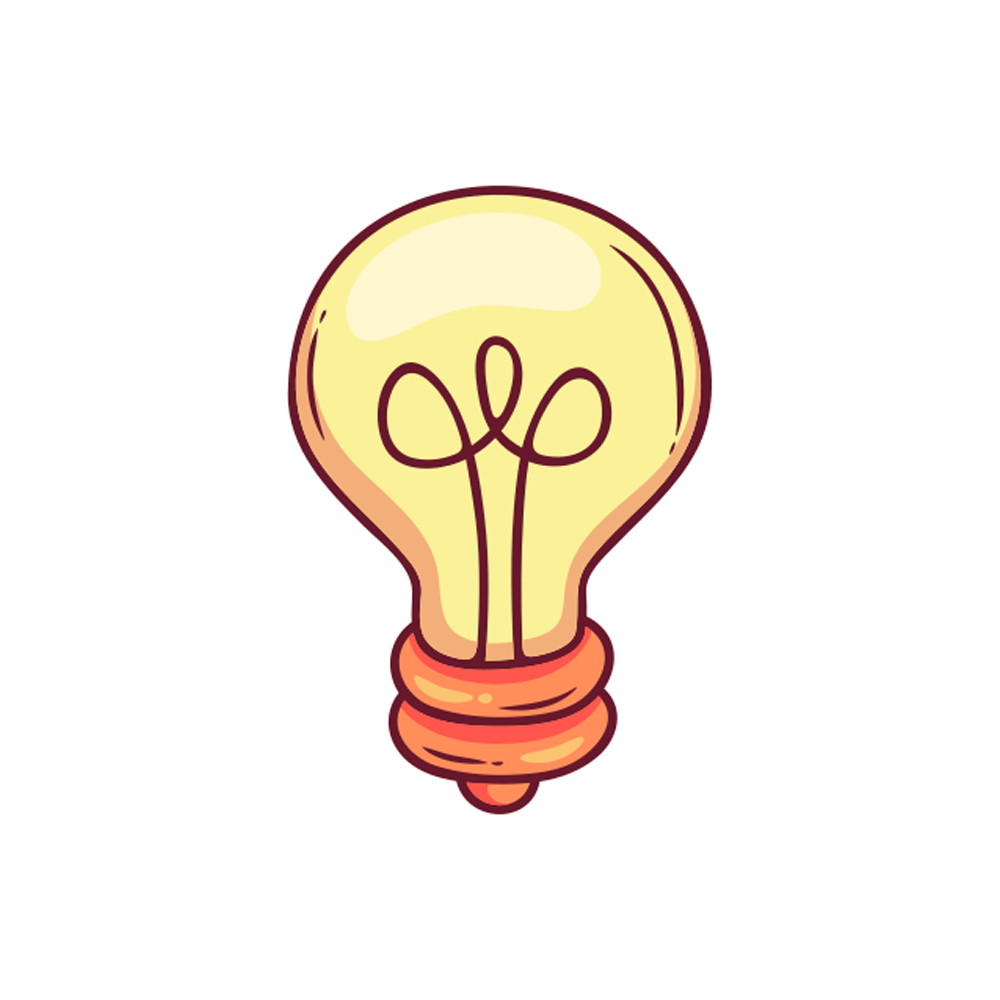 Bulb Sticker Transparent Image