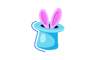 Bunny Hat Sticker PNG