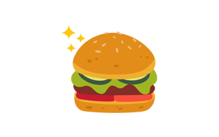 Burger Sticker PNG