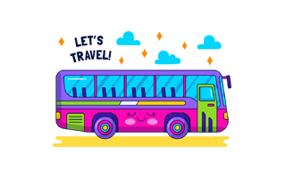 Bus Sticker PNG