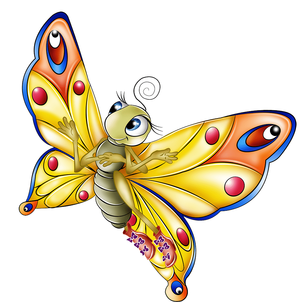 Butterfly Cartoon Transparent Picture
