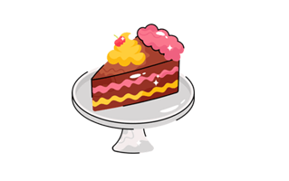 Cake Slice Free Sticker PNG