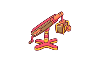 Camera Crane Free Sticker PNG
