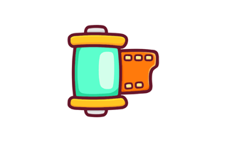 Camera Roll Free Sticker PNG