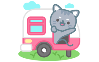 Camper Sticker PNG