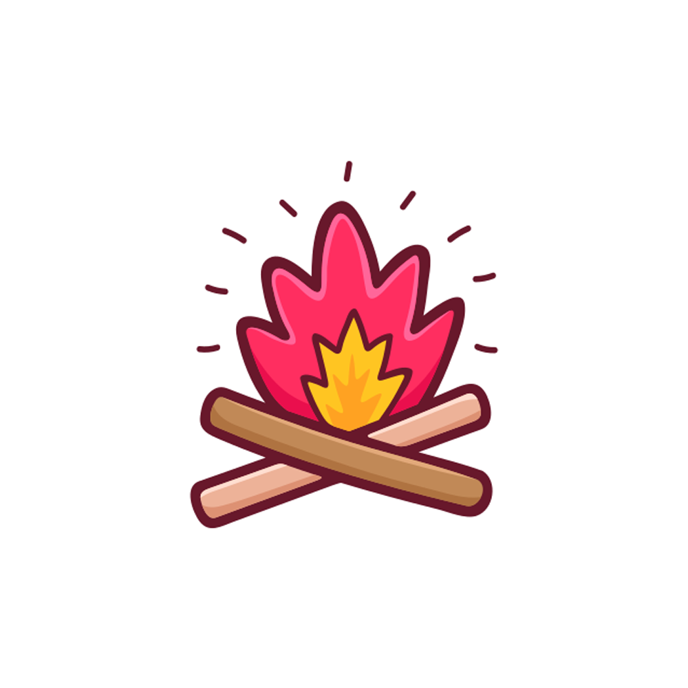 Campfire Sticker Transparent Gallery