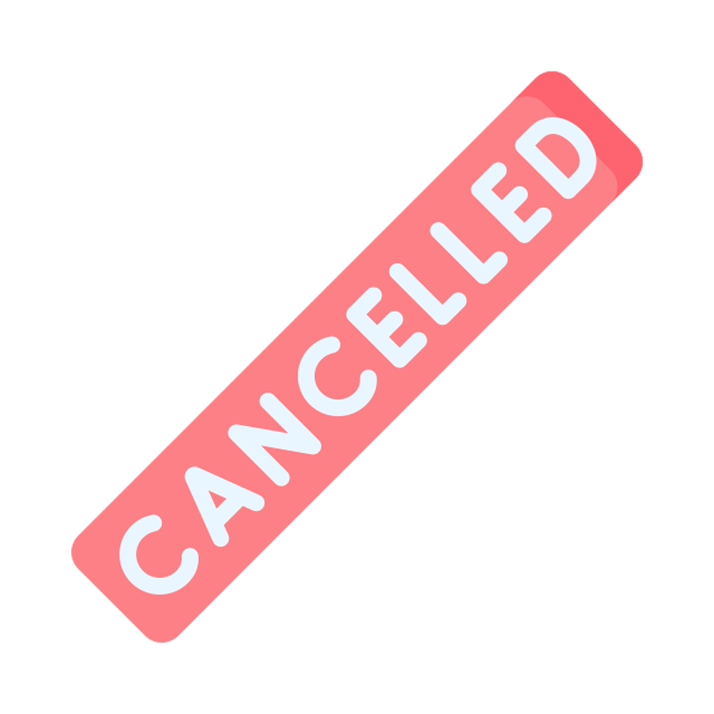 Cancel Sticker Transparent Clipart