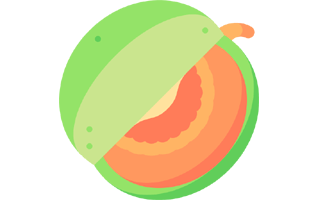 Cantaloupe Sticker PNG