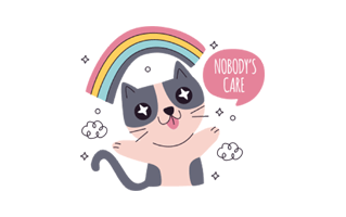 Carefree Free Sticker PNG