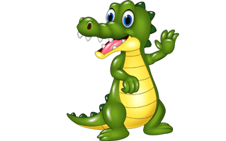 Cartoon Alligator PNG
