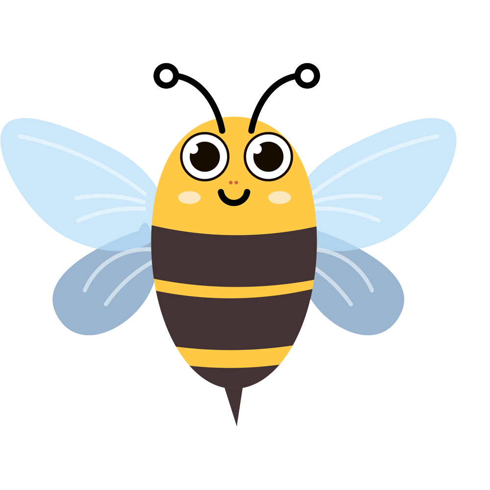 Cartoon Bee  Transparent Clipart