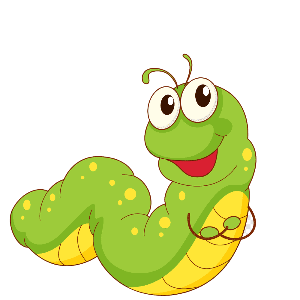 Cartoon Caterpillar Transparent Picture