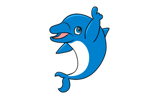 Cartoon Dolphin PNG