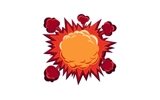 Cartoon Explosion PNG