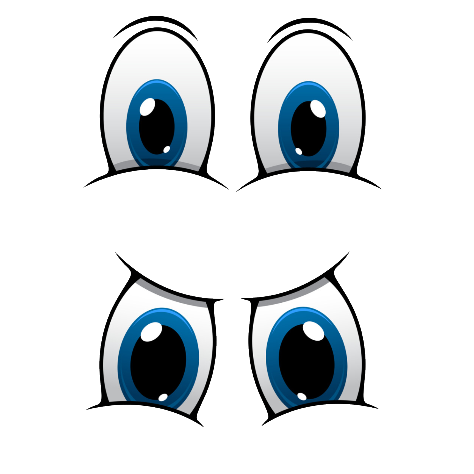 Cartoon Eye  Transparent Clipart
