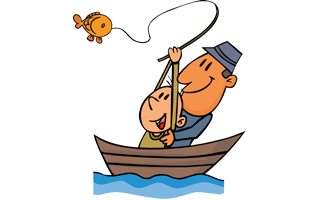 Cartoon Fishing PNG