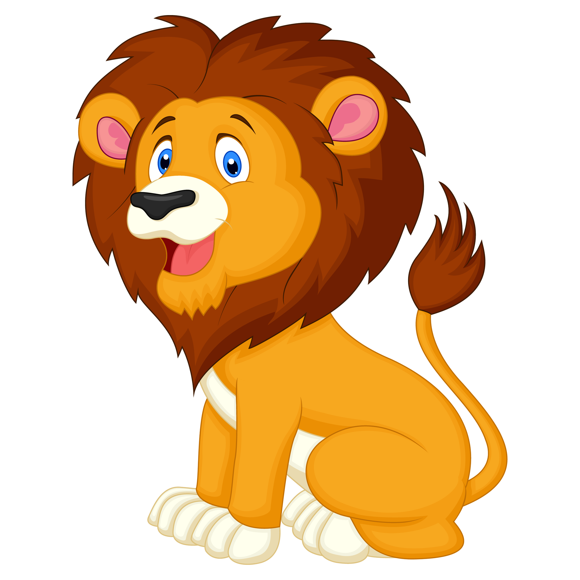 Cartoon Lion  Transparent Image