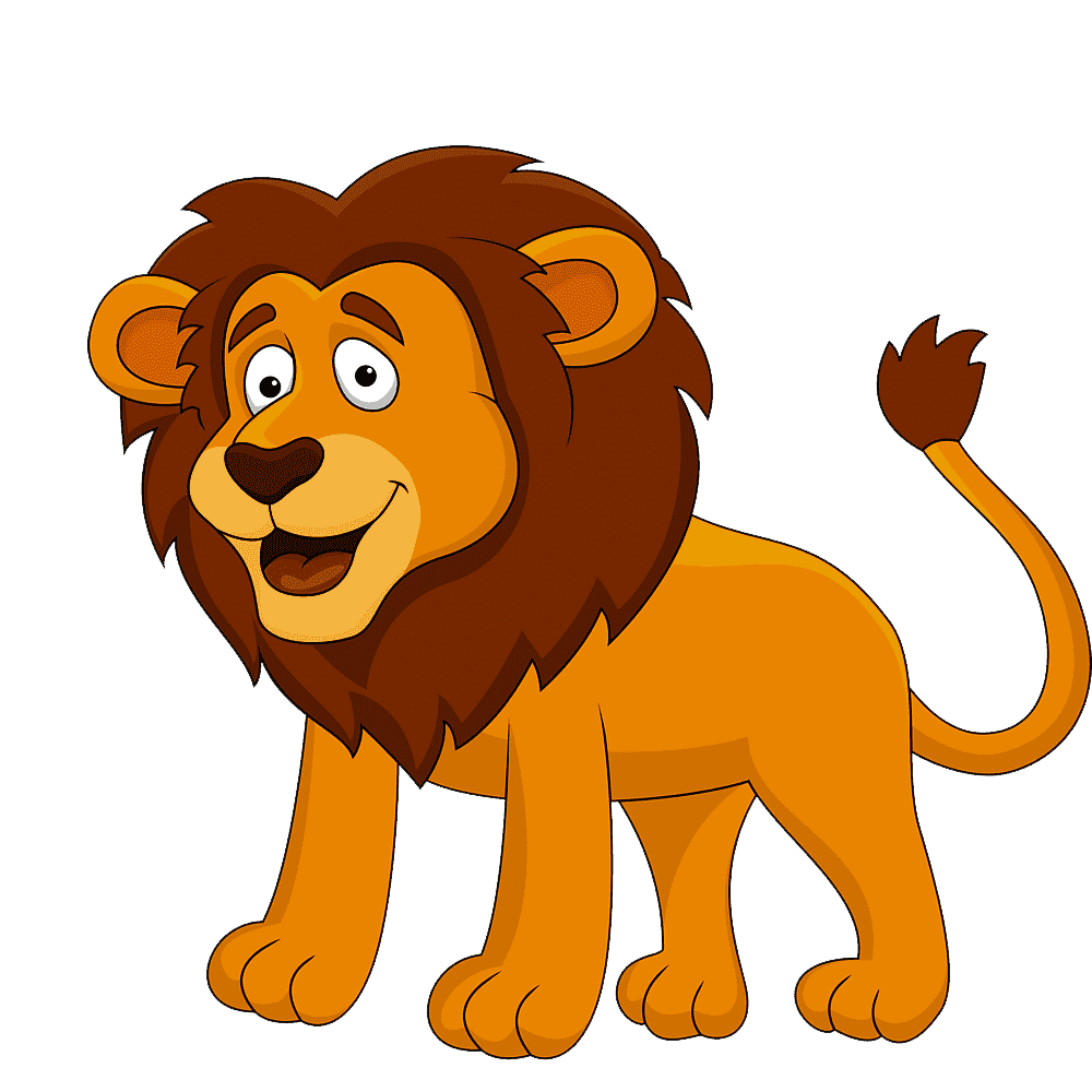 Cartoon Lion  Transparent Clipart