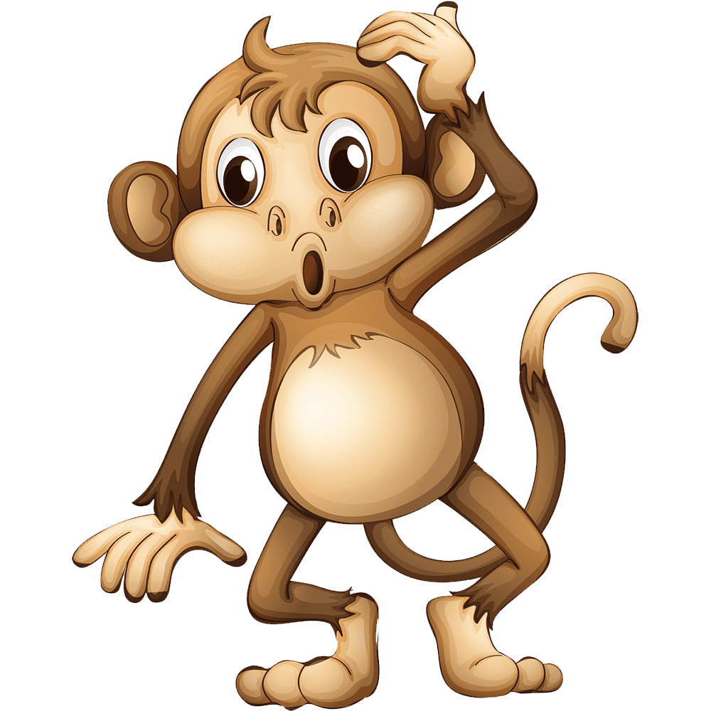 Cartoon Monkey  Transparent Image
