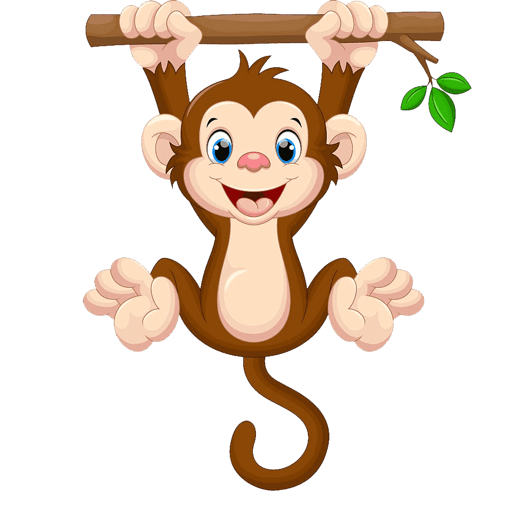 Cartoon Monkey  Transparent Photo